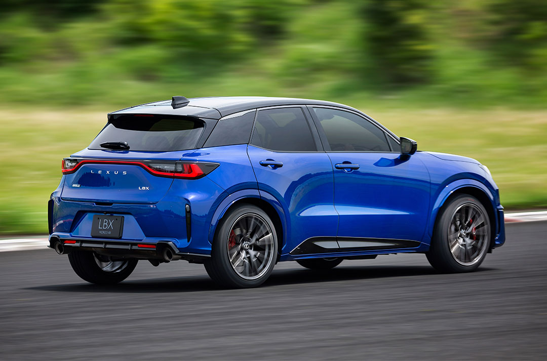 Lexus LBX Morizo RR. Pre-production model shown.