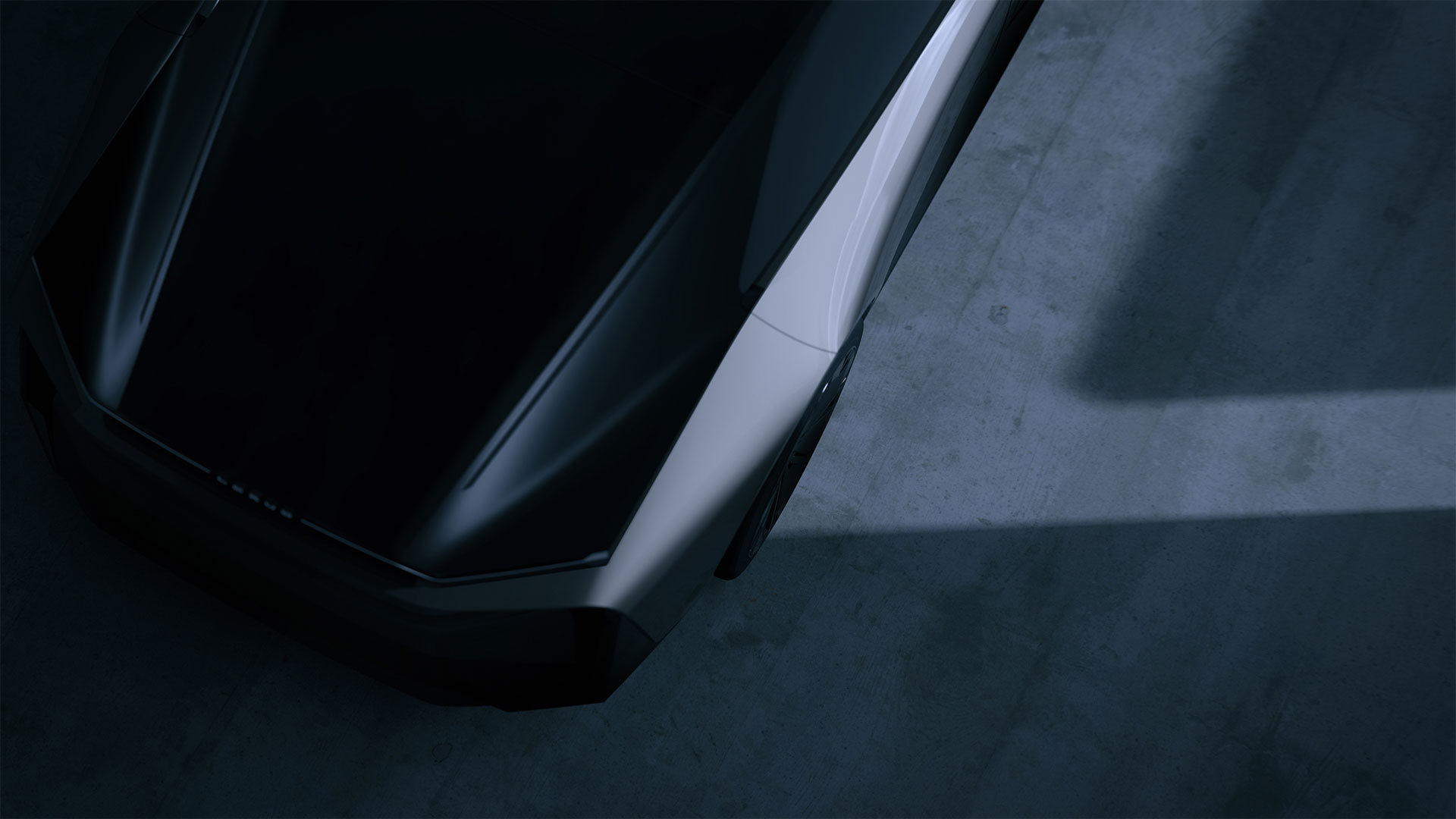 Glimpse of a Lexus concept vehicle