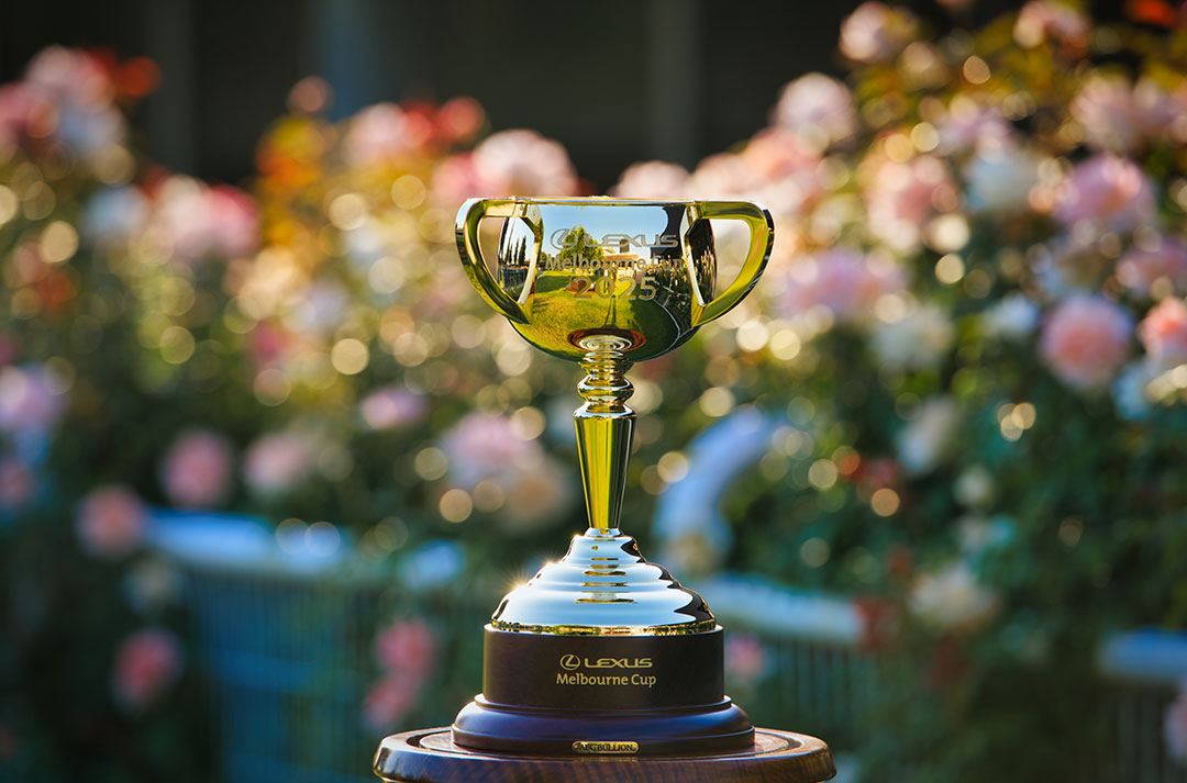 The 2025 Lexus Melbourne Cup trophy