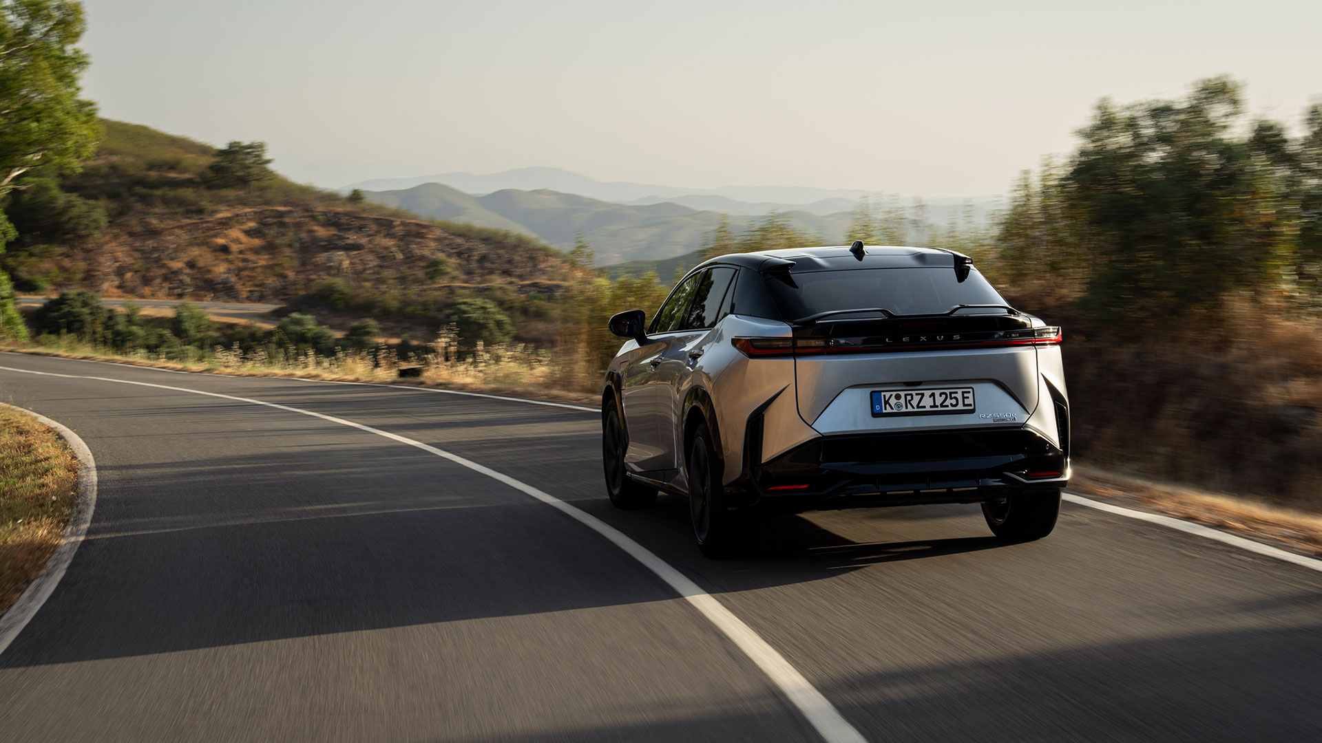 The new Lexus RZ 550e F Sport